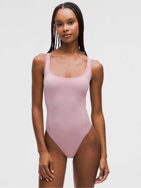 Lululemon Bodysuit - Wundermost Ultra-Soft Nulu Square-Neck Sleeveless Bodysuit